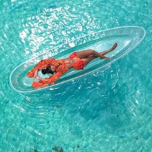 kayak orange suit